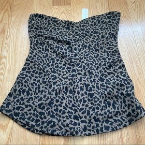🌞3 FOR $40🌞NWT Leopard Print Strapless/Bustier